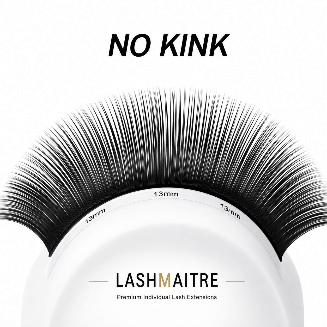 LASHMAITRE Premium Volume Individual Lash Extensions 0.07mm no kink lash curve detail